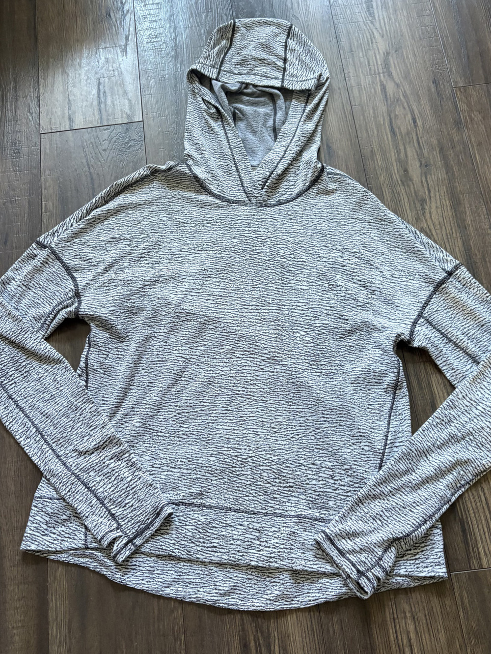 Lululemon Squad Goals Lightweight Pullover Hoodie Size 6 Luon Pebble Athleisure